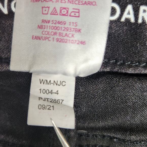 No Boundaries Jeans Womens Junior Size 3 Black 24" Waist - Picture 8 of 14